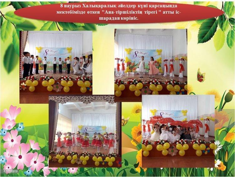 8 НАУРЫЗ - ХАЛЫҚАРАЛЫҚ ӘЙЕЛДЕР КҮНІ