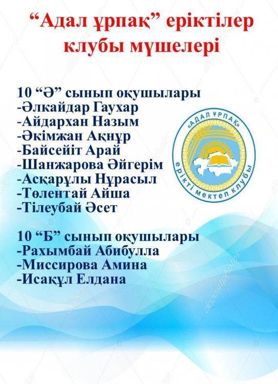 "Адал ұрпақ"  2021 - 2022 жыл аралығында атқарылған жұмыстар