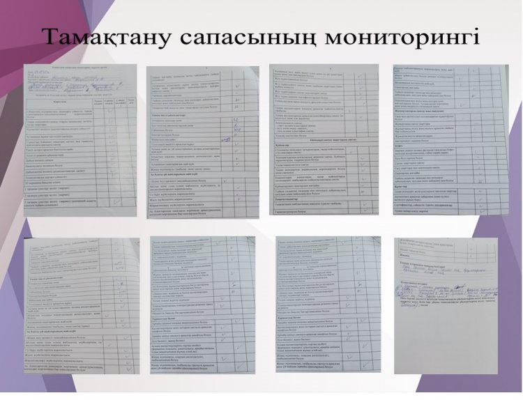 Тамақтану сапасына мониторинг жүргізу актісі