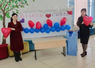 Айшабибі орта мектебінің кітапхана қызметкерлерінің ұйымдастырумен "14ақпан кітапты махаббат пен сыйла атты "акция өткізілді.