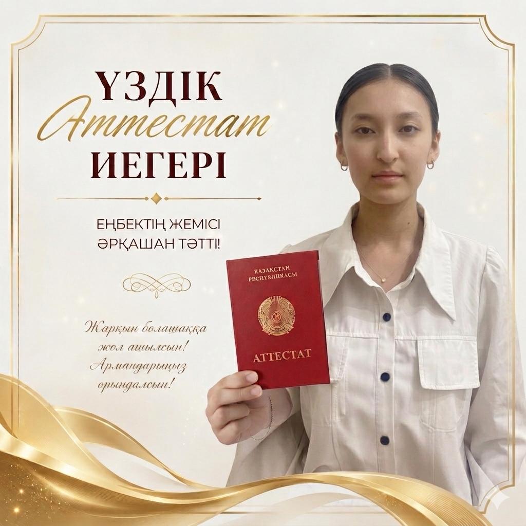 Үздік  аттестат иегерлері
