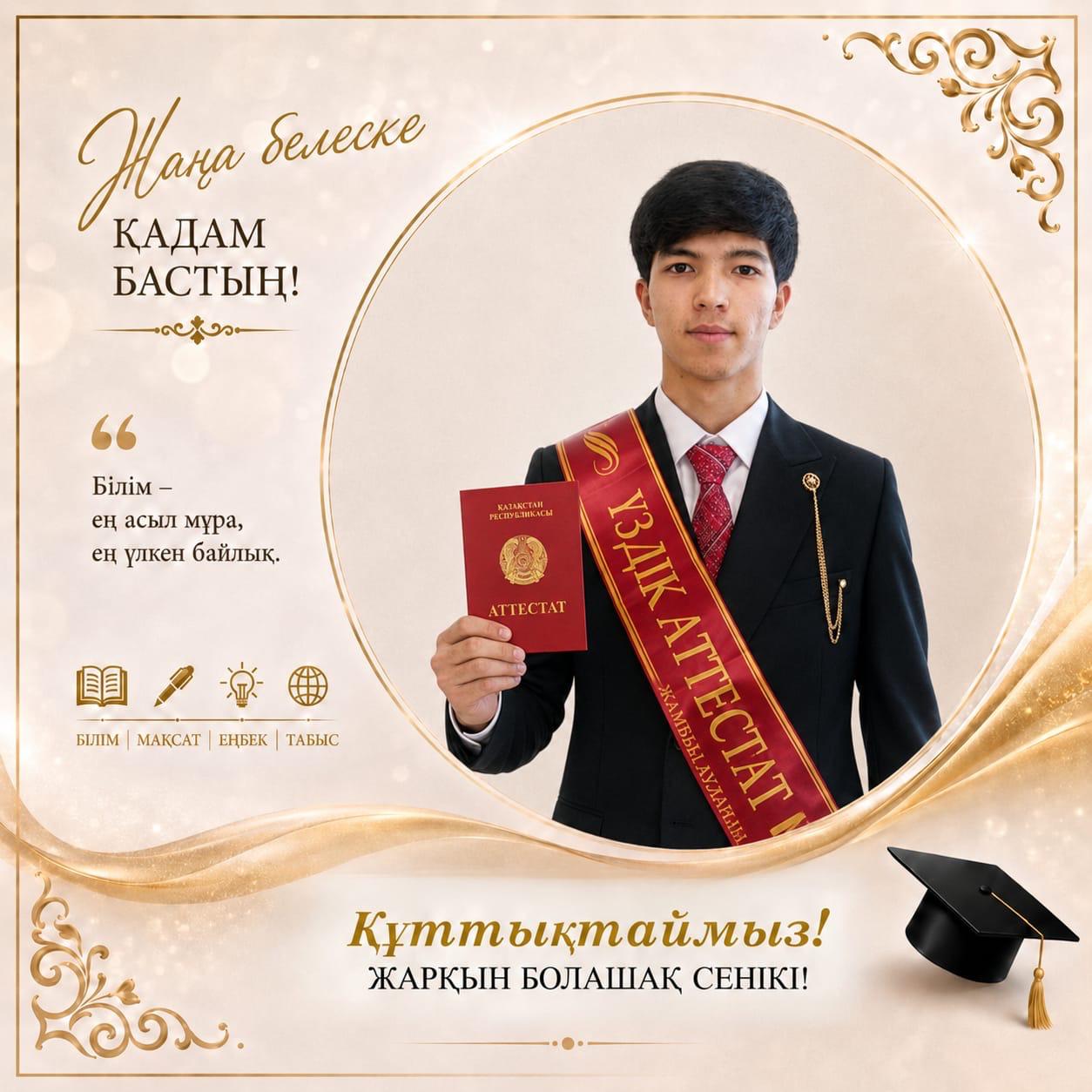 Үздік аттестат иегерлері